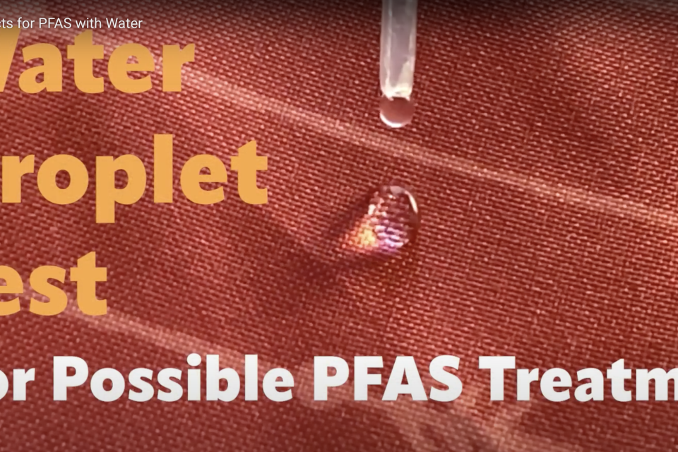 Test Your Products for PFAS with a Water Droplet Ecology Center
